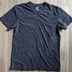 Gray v-neck tee